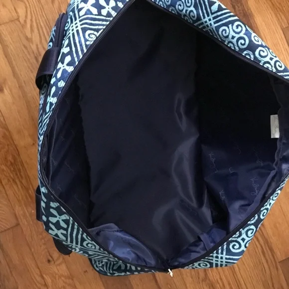 Vera Bradley Blue Patterned Travel Bag - Picture 3 of 3